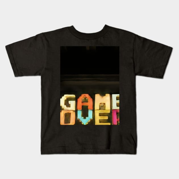 Game Over Geek Designer Dune Stika Artistic Anime Style Kids T-Shirt by cornelliusy